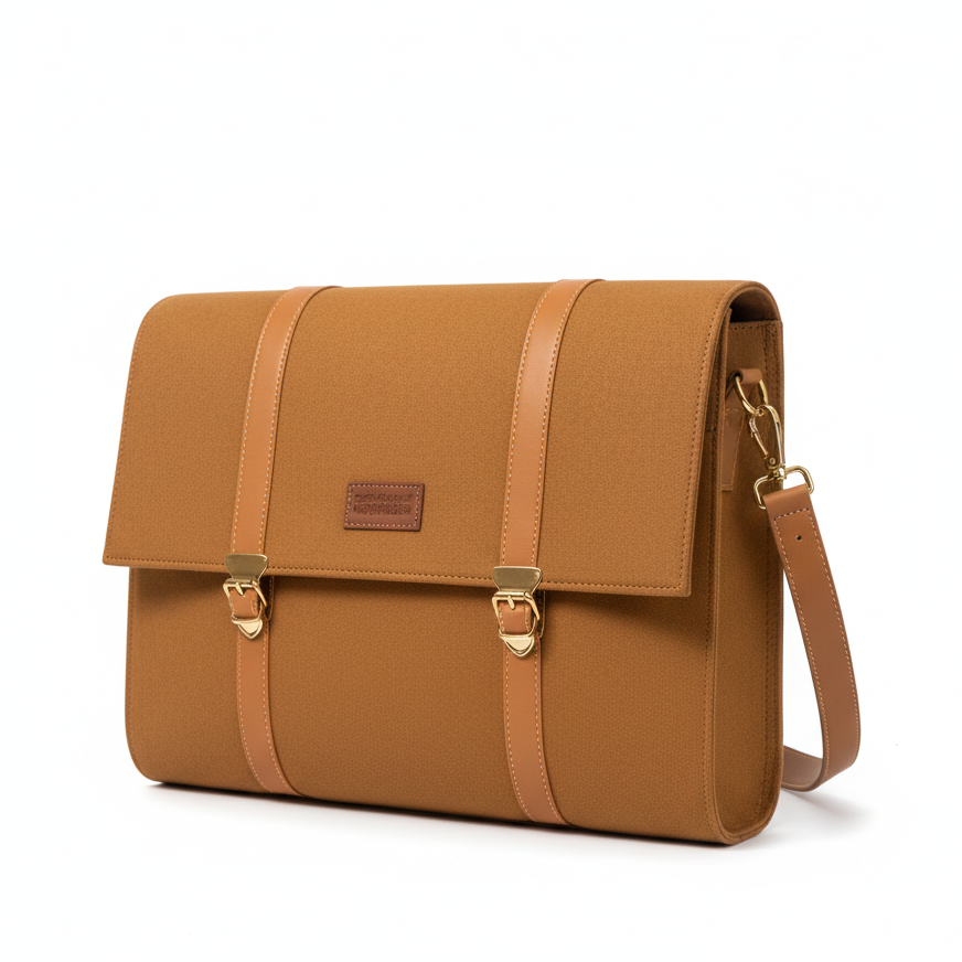 Golden Jute Laptop Bag