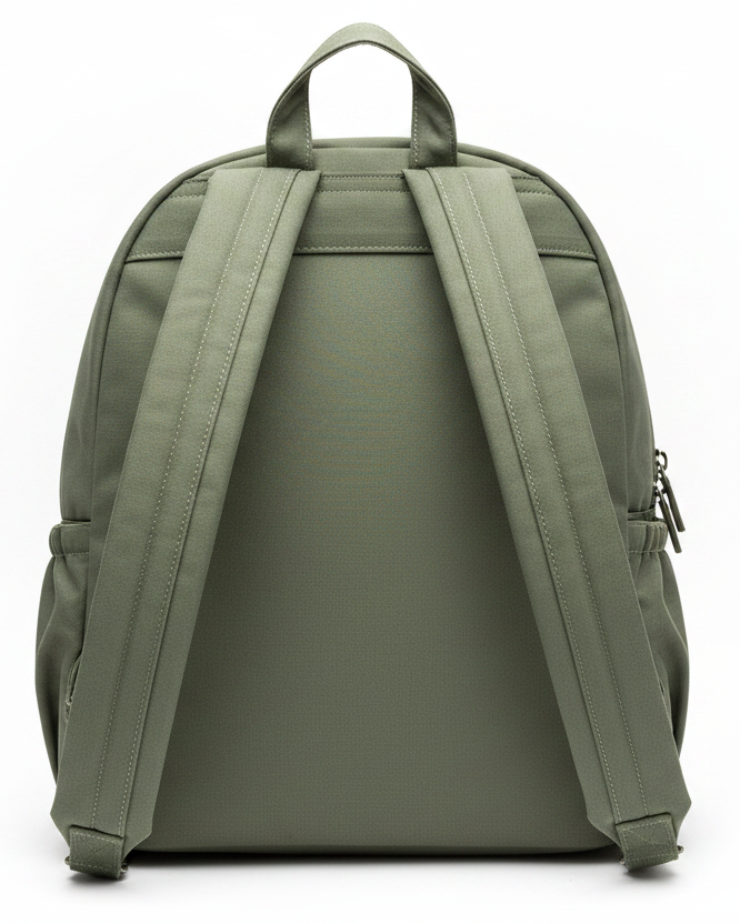 Olive Canvas Laptop Backpack