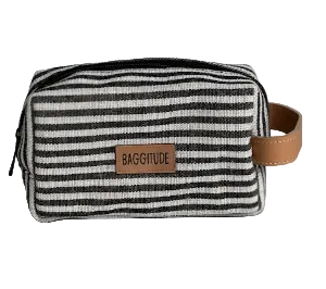 Striped Smart Carry Pouch Bag