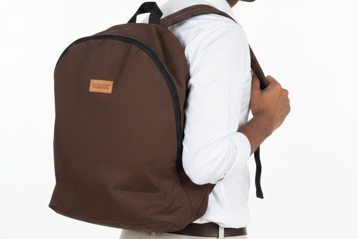Chocolate Canvas Laptop Backpack