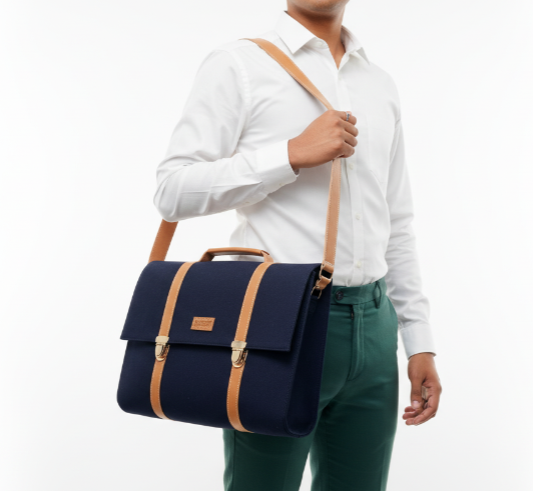 Navy Laptop Bag
