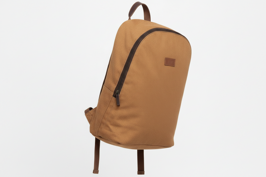 Mustard Canvas Laptop Backpack