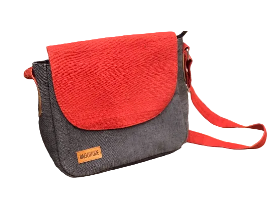 Red & Denim Blue Crimson Carry Bag